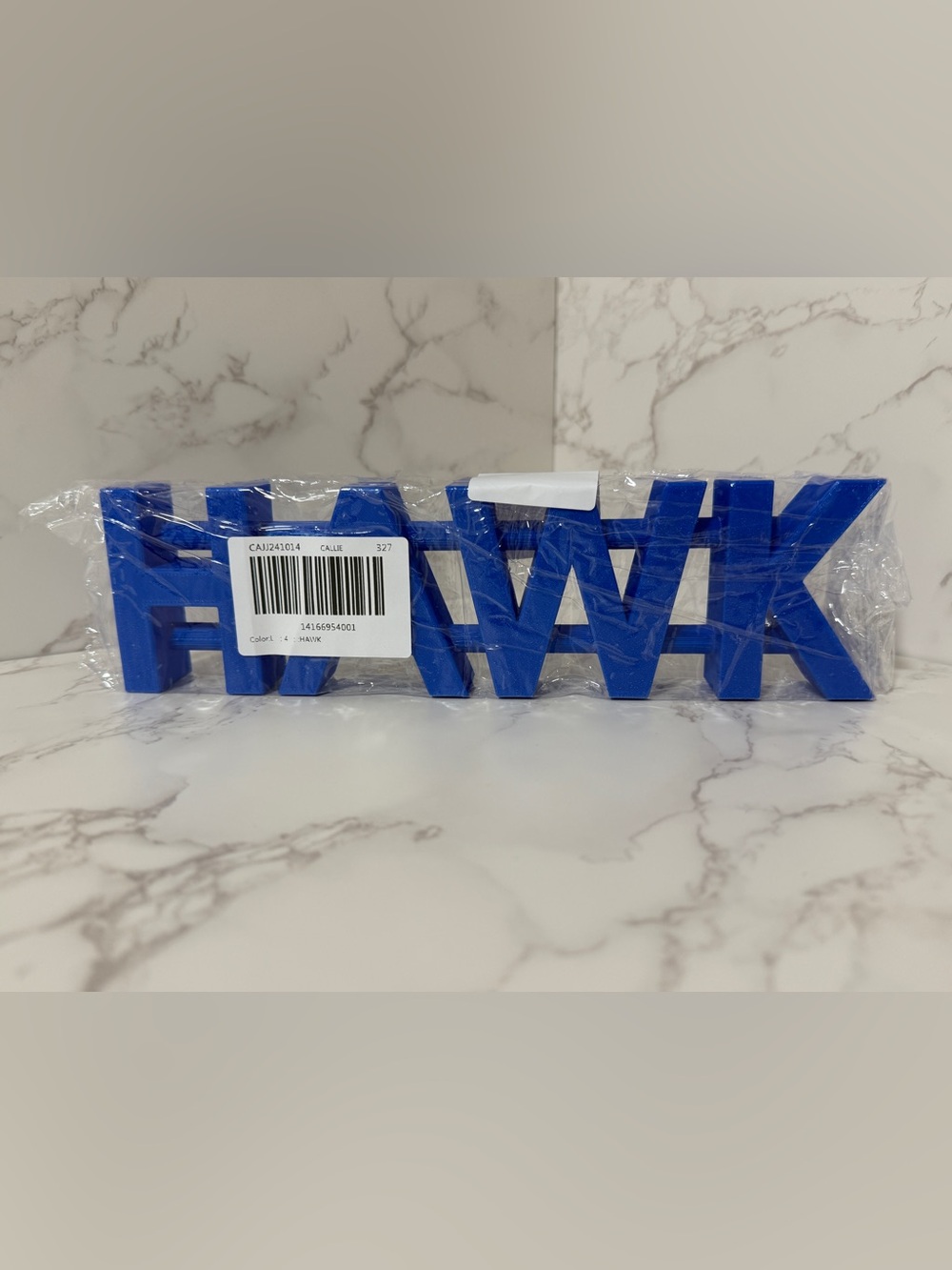 3D Printed Block Letters Name - Hawk